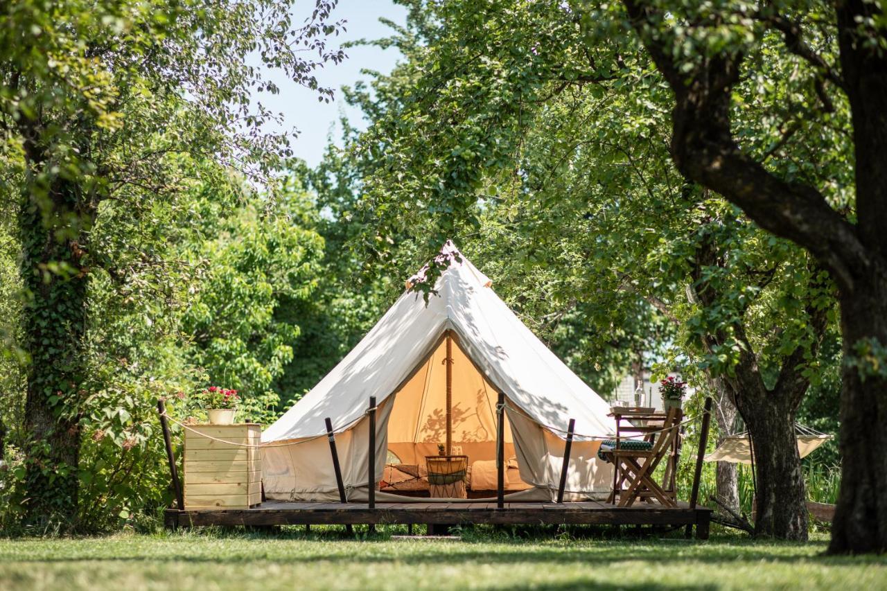 Luxury tent Dragonfly Gardens Urban Glamping Brasov